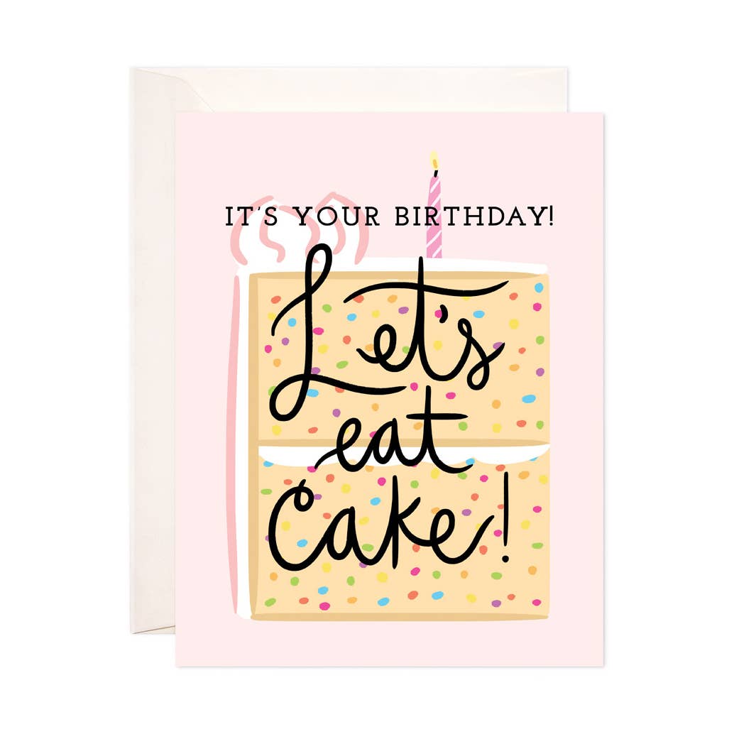 Lets Eat Cake Birthday Card