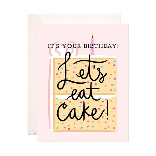 Lets Eat Cake Birthday Card