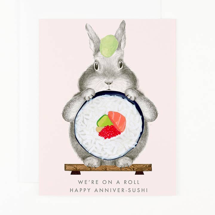 Happy Anniver Sushi Card