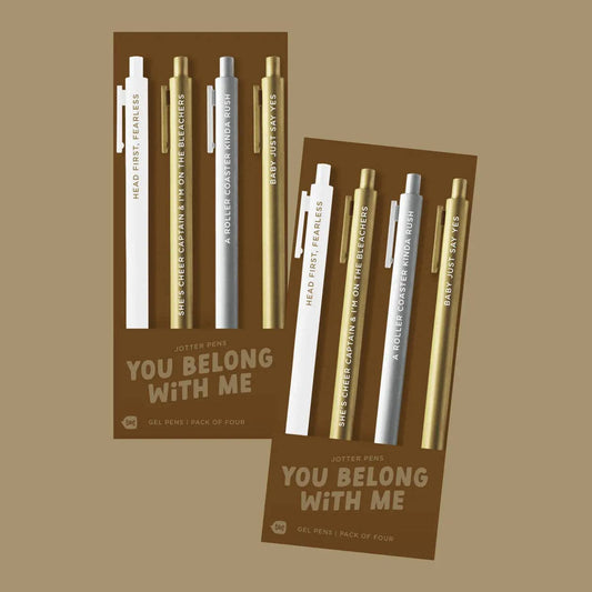 You Belong With Me Jotter Click Pen - 4 pack