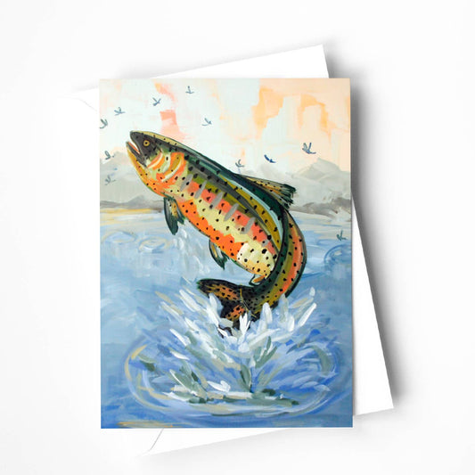 Cutthroat Trout Fish Blank Card