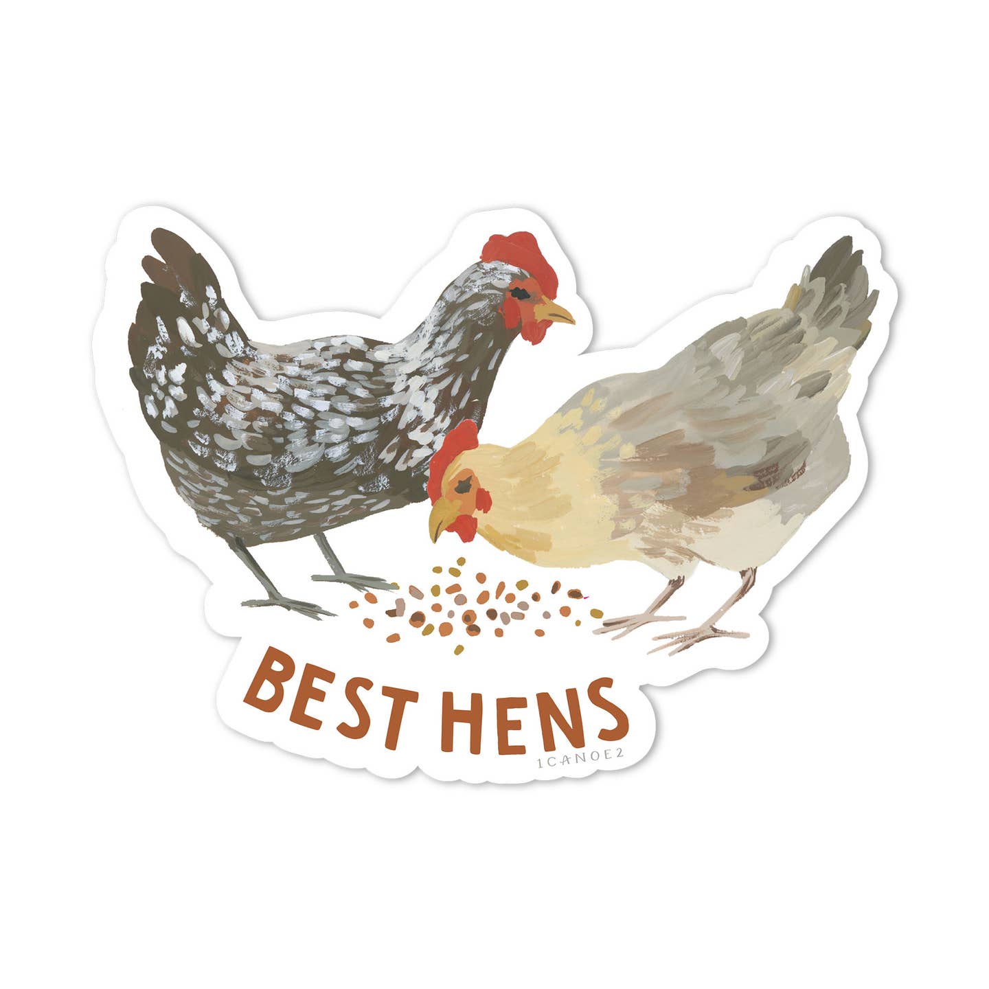 Best Hens Chickens Vinyl Sticker