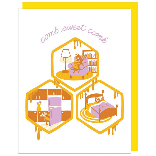 Comb Sweet Honeycomb Card