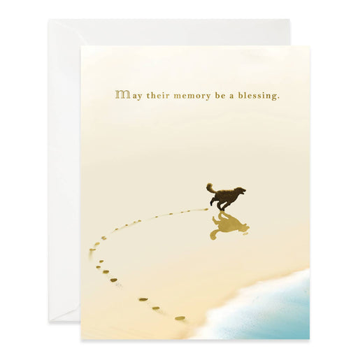 May Memory Be a Blessing Beach Dog Card