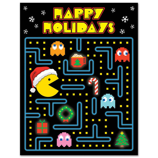 Pacman Happy Holidays Card