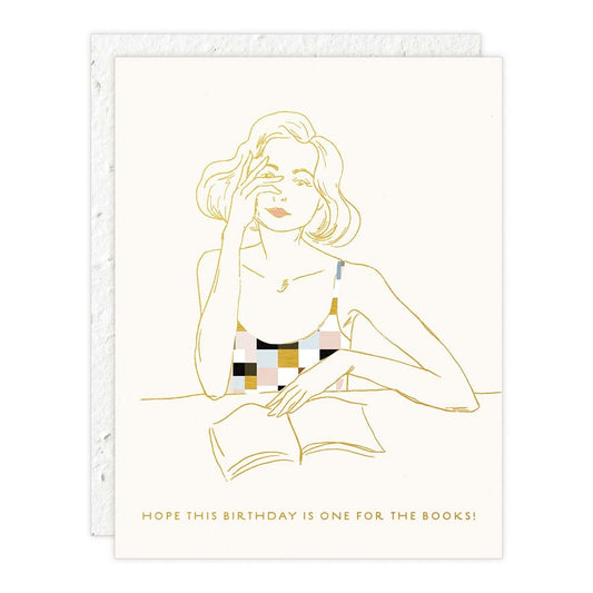 Book Lover Birthday One for the Books Card
