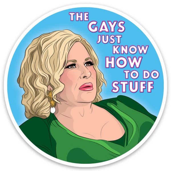 White Lotus Gays Do Stuff Sticker