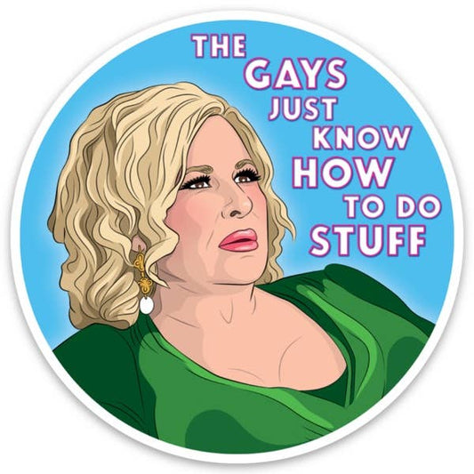 White Lotus Gays Do Stuff Sticker