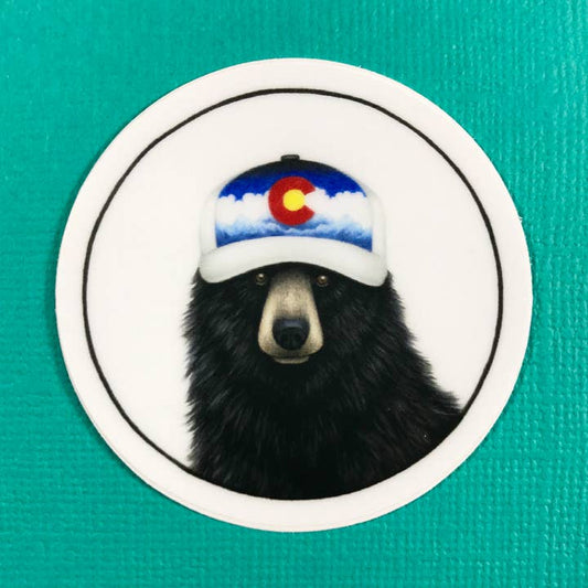Colorado Hat Bear Sticker