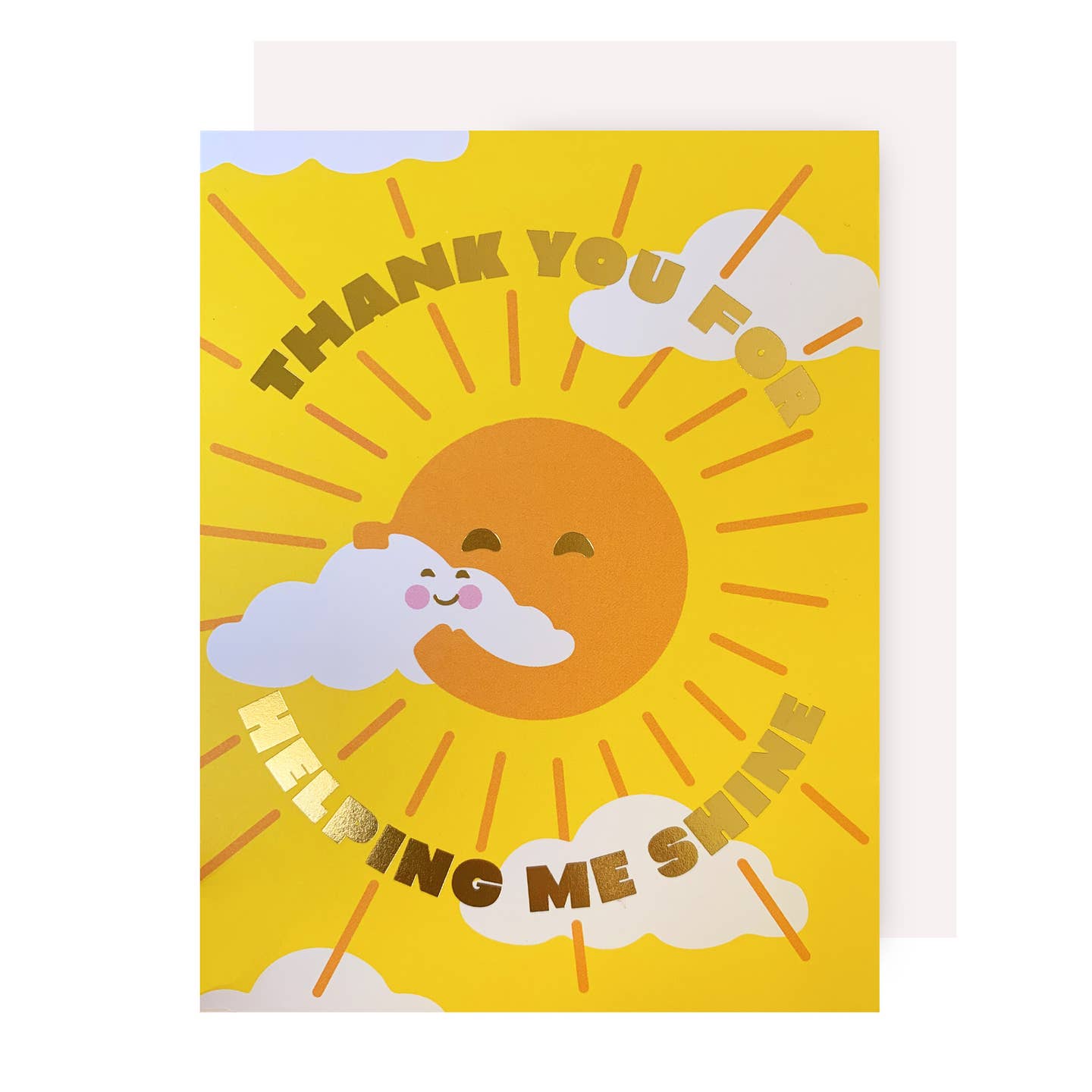 Thank You For Helping Me Shine Card