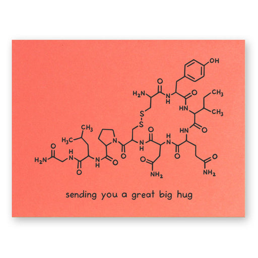 Sending You Great Big Hug Oxytocin Molecule Card