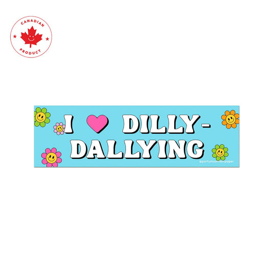 I Heart Dilly Dallying Bumper Sticker