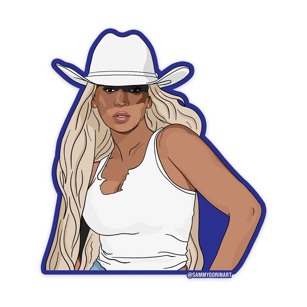 Beyonce Cowgirl Vinyl Sticker