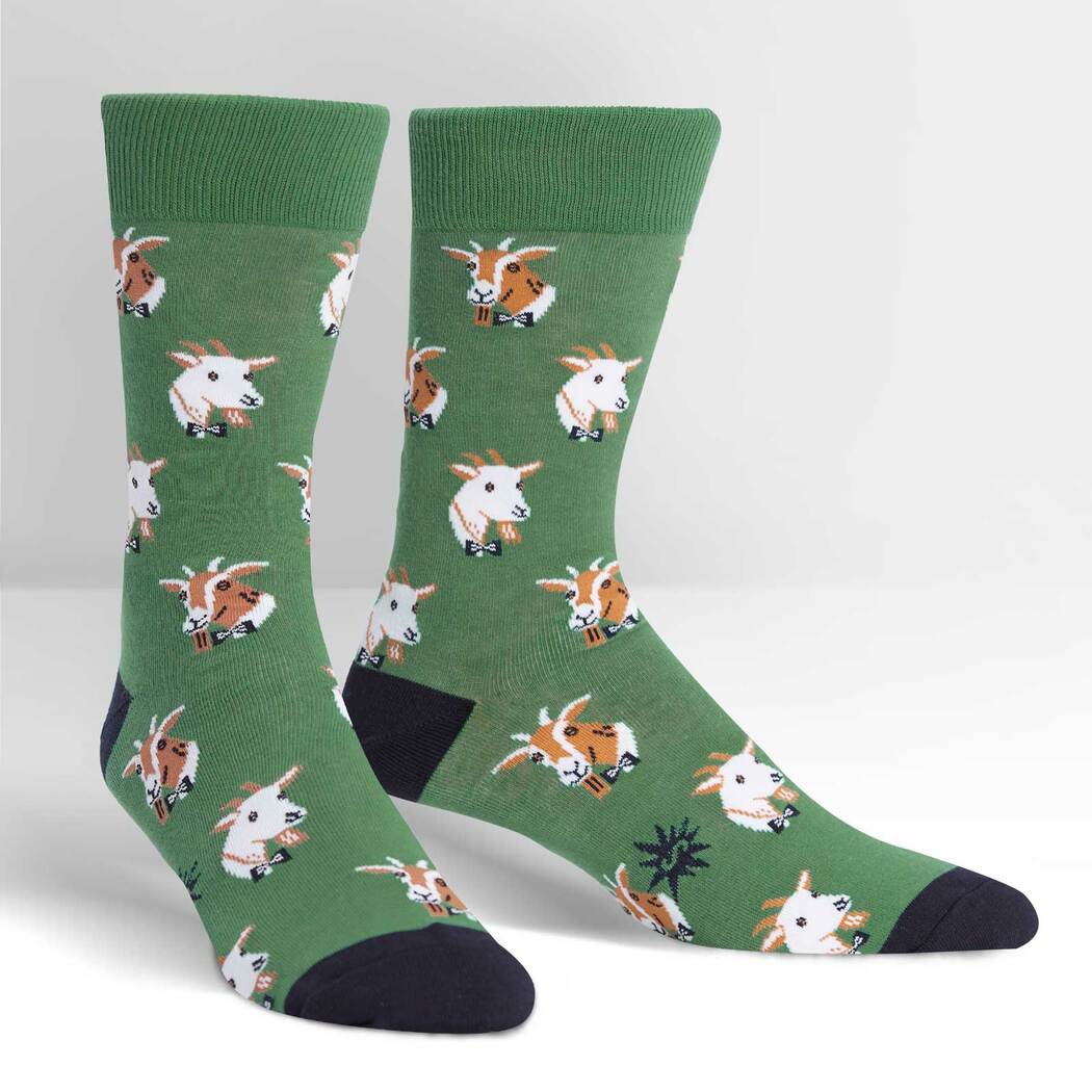 Dapper Goats Men's Crew Socks