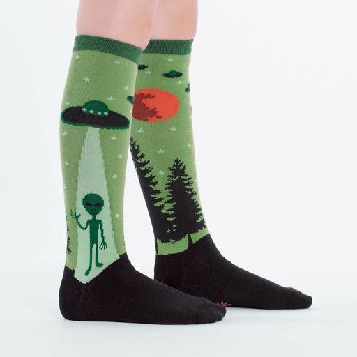I Believe Alien Youth Knee High Socks
