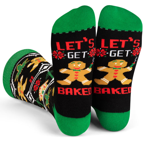 Lets Get Baked Gingerbread Socks