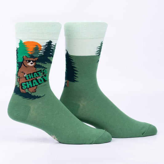 Thats Shady Bear Crew Socks