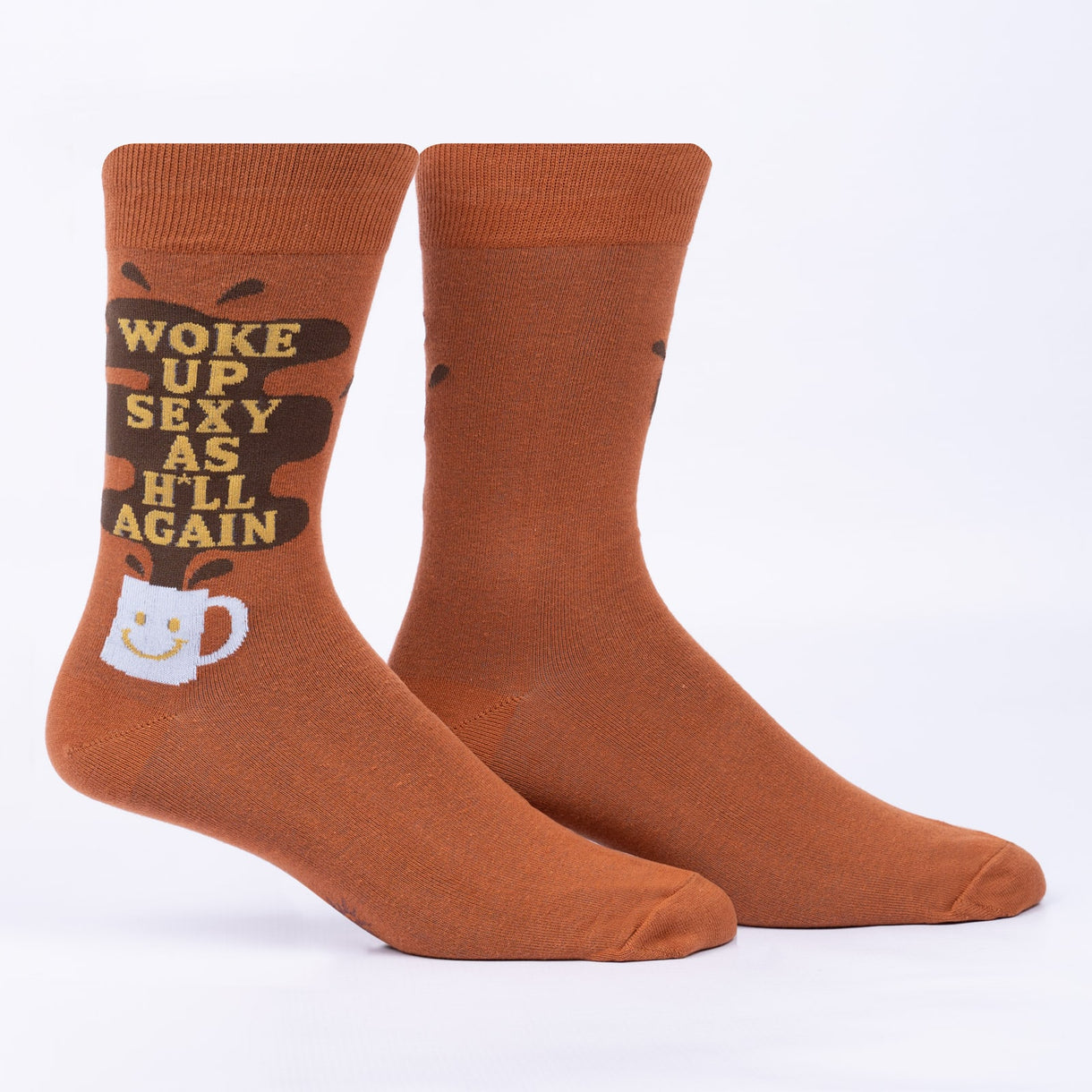 Woke Up Sexy As Hell Again Men's Crew Socks