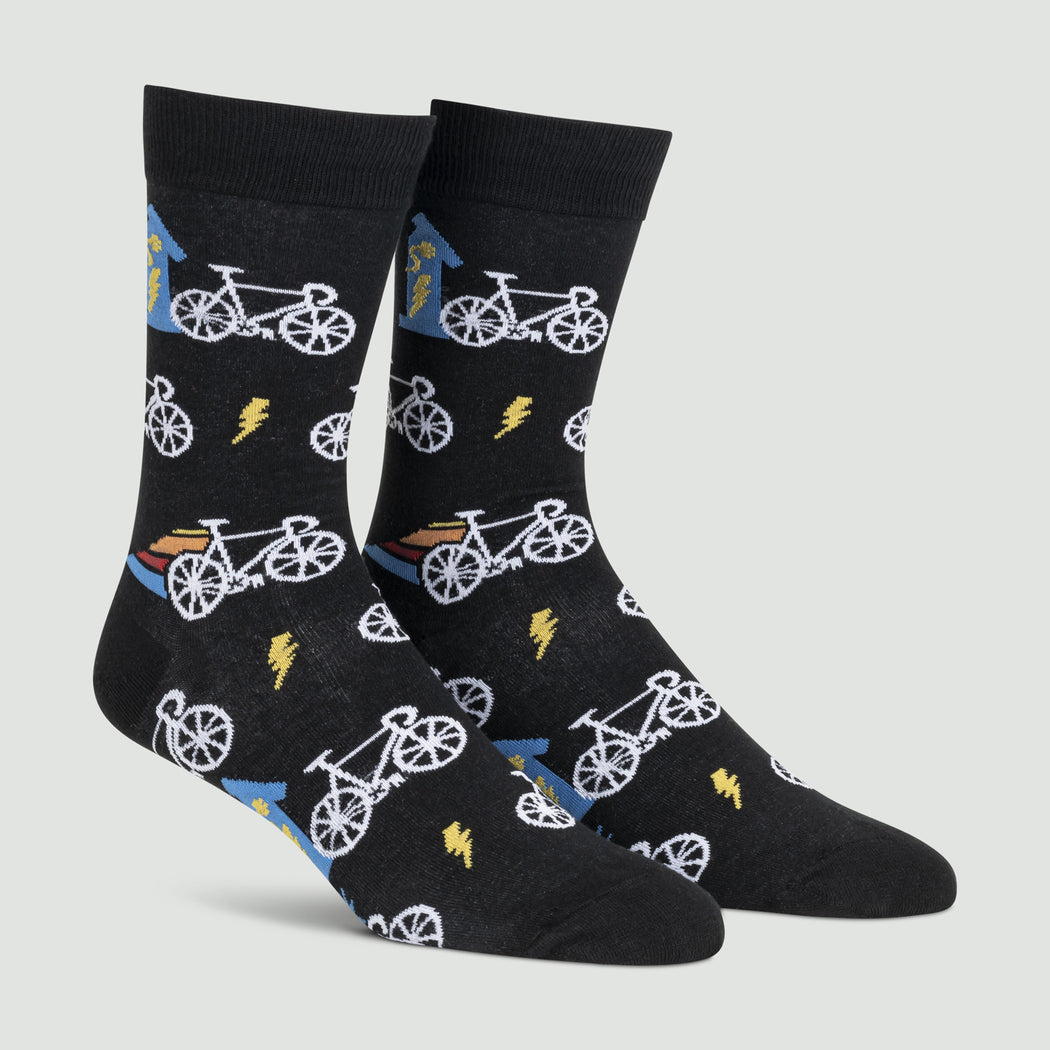 Fully Charged Bikes Men's Crew Socks