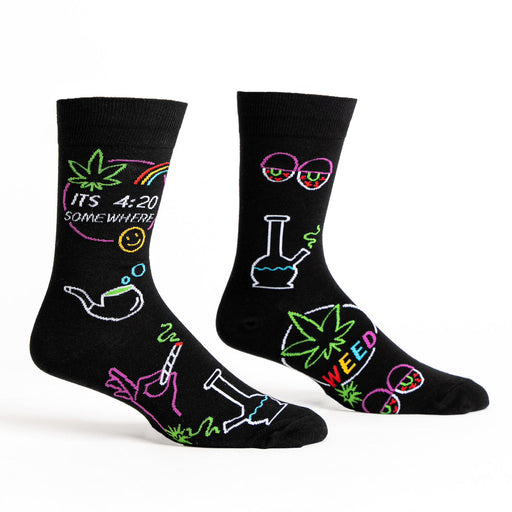 It's 4:20 Somewhere Men's Crew Socks