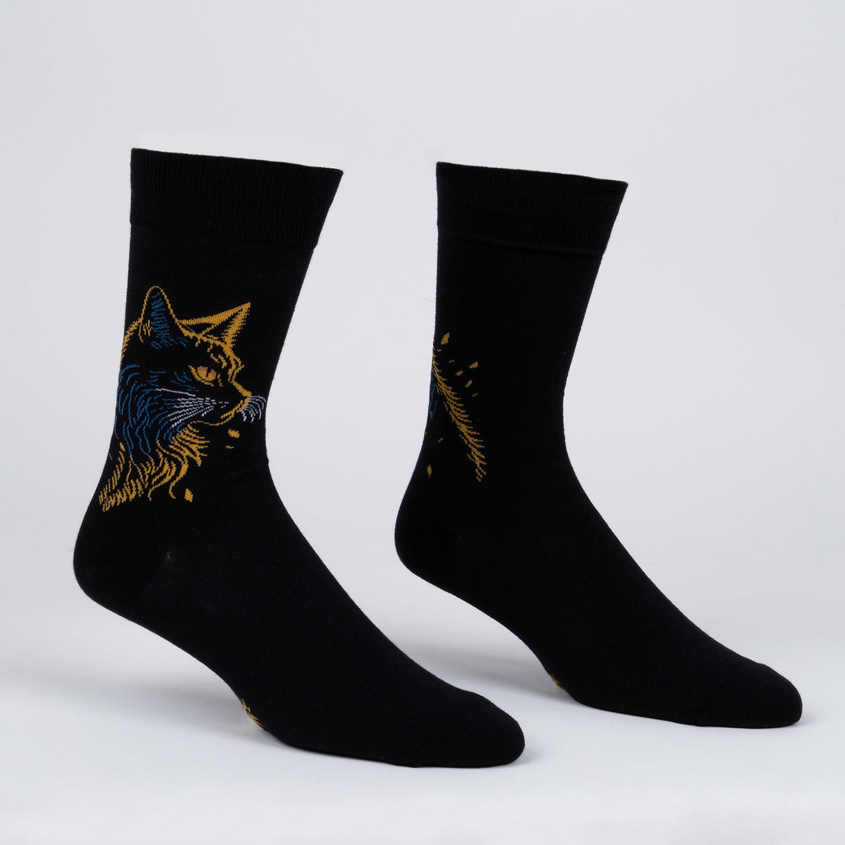 Night Cat Men's Crew Socks