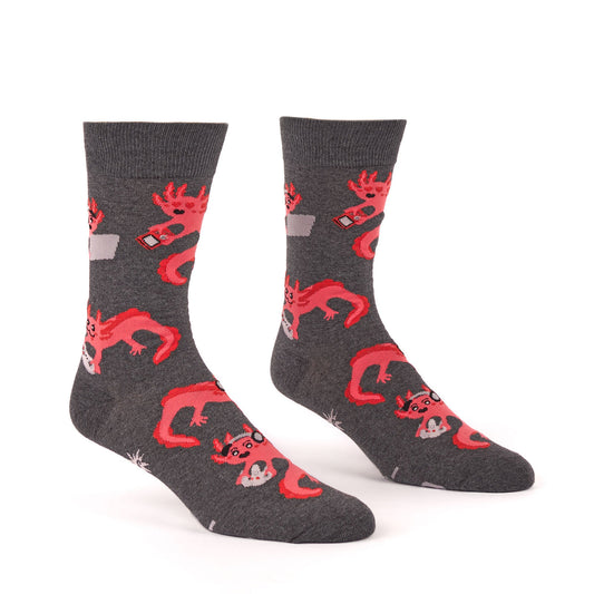 Games-olotl Axolotl Men's Crew Socks