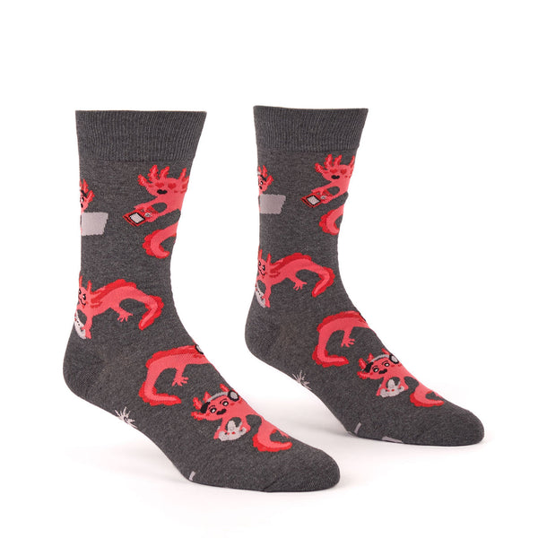 Games-olotl Axolotl Men's Crew Socks