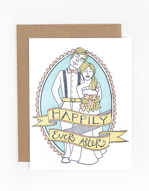 Happily Ever After Couple Wedding Card