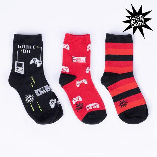 Game On Youth Crew Pack of Socks