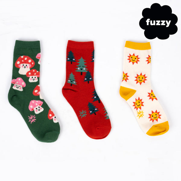 Mellow Mushrooms Youth Crew Pack of Socks