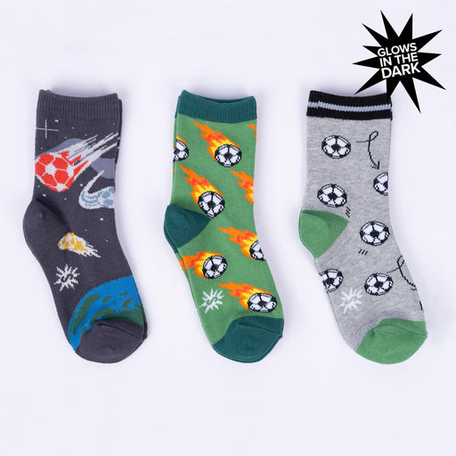 Lets Kick It Soccer Youth Crew Pack of Socks