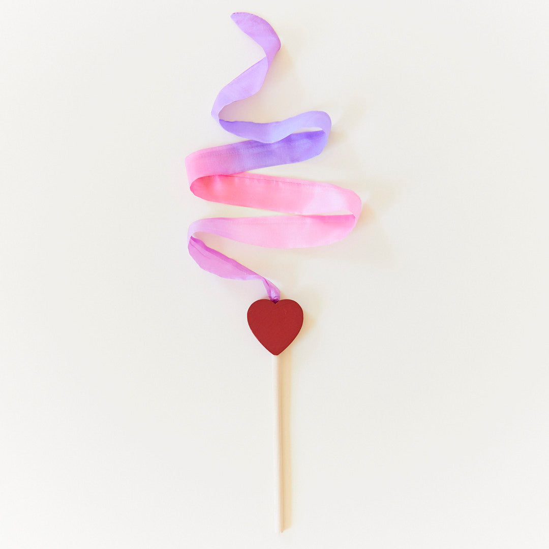 MINI Silk & Wood Streamer Wand