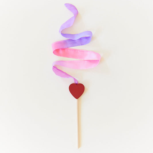 MINI Silk & Wood Streamer Wand
