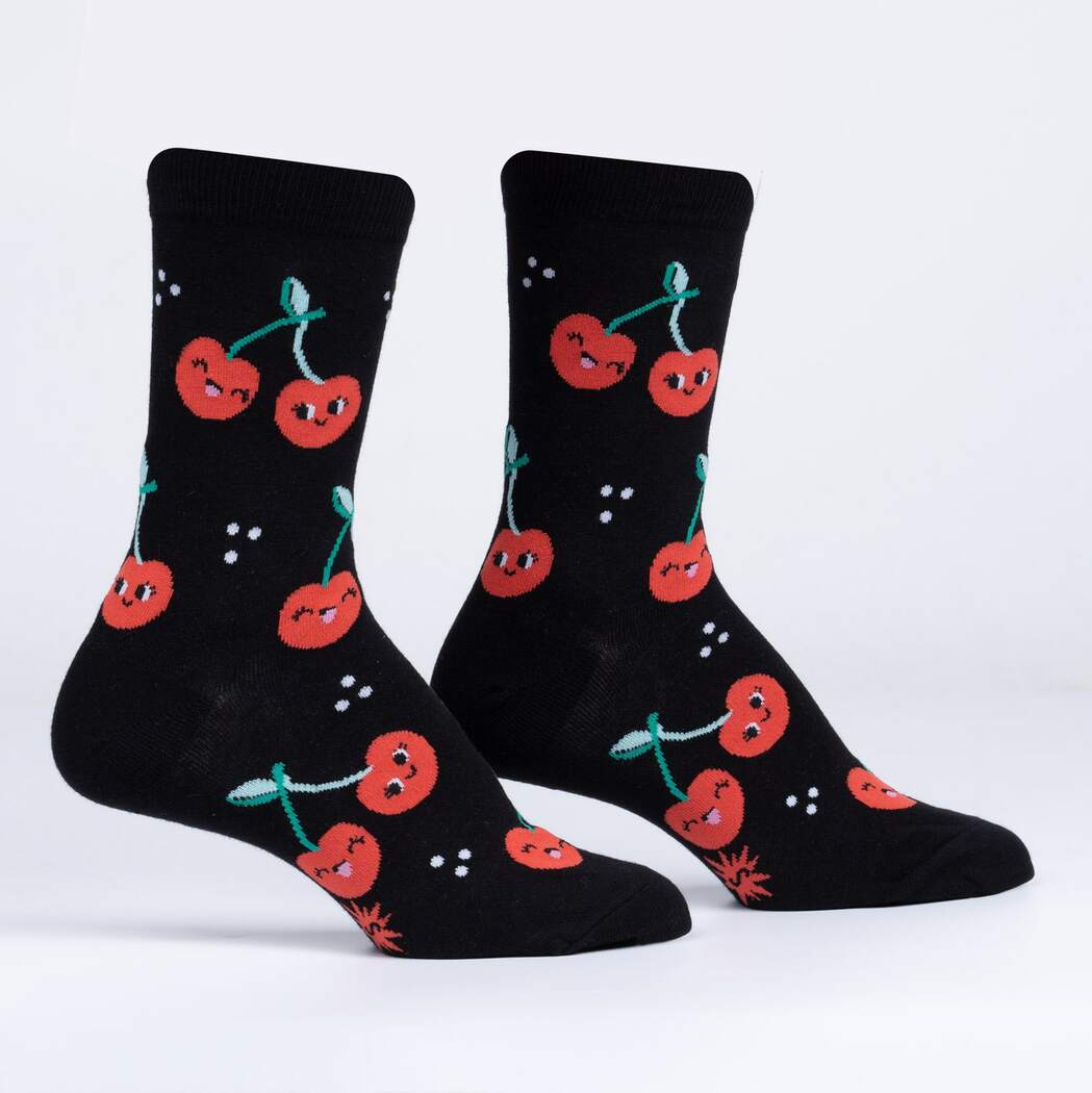 Mon Cherry Women's Crew Socks