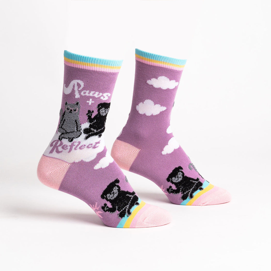 Paws + Reflect Women's Crew Socks