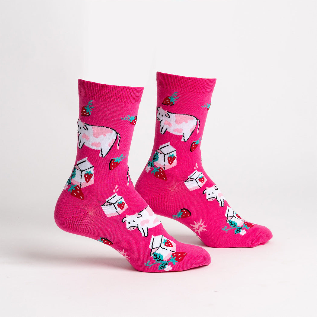 Strawberry Milk Women's Crew Socks