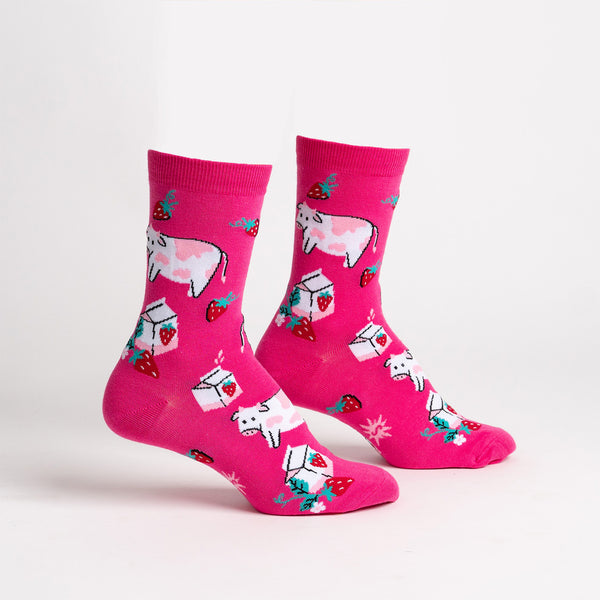 Strawberry Milk Women's Crew Socks