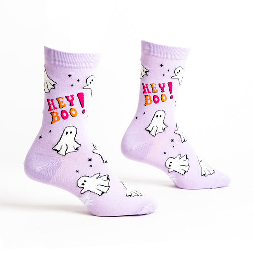 Hey Boo Ghost Women's Crew Socks