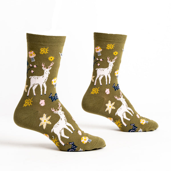 I See You Over Deer Women's Crew Socks