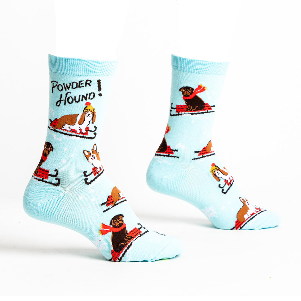 Powder Hound Dogs Women's Crew Socks