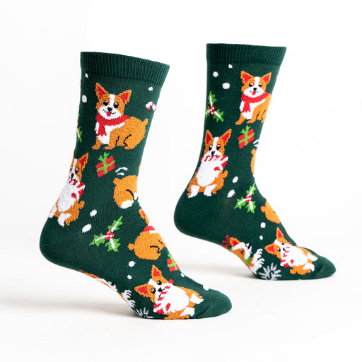 Merry Corgmas Corgi Women's Crew Socks