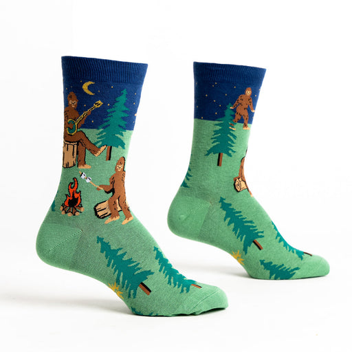 Sasquatch Campout Women's Crew Socks