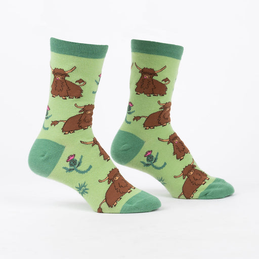 Hardy Highland Cows Women's Crew Socks