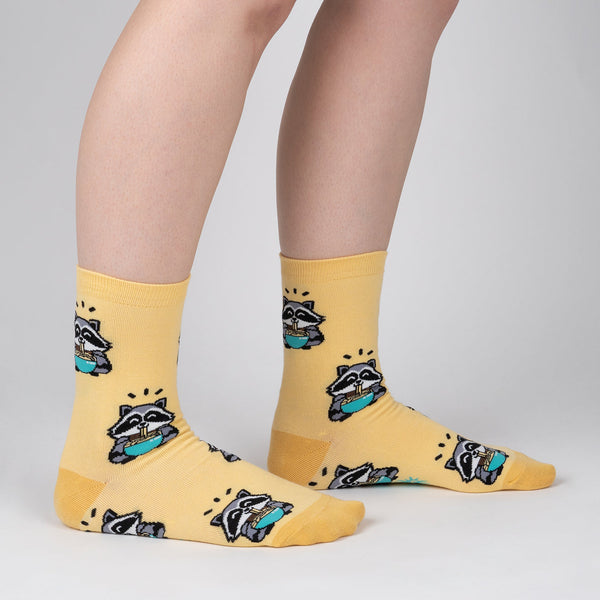 I Just Love Raccoons and Ramen OK Women's Crew Socks