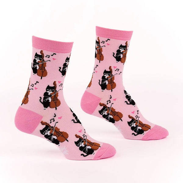 Mewsic to My Ears Women's Crew Socks