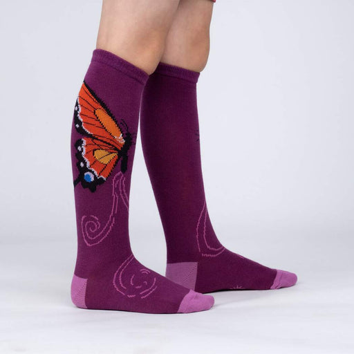 Monarch Butterfly Youth Knee High Socks
