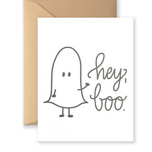 Hey Boo Ghost Card