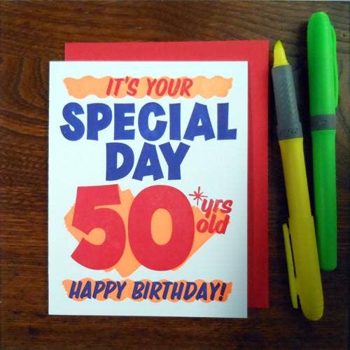 Grocery Its Your Special Day 50 Birthday Card
