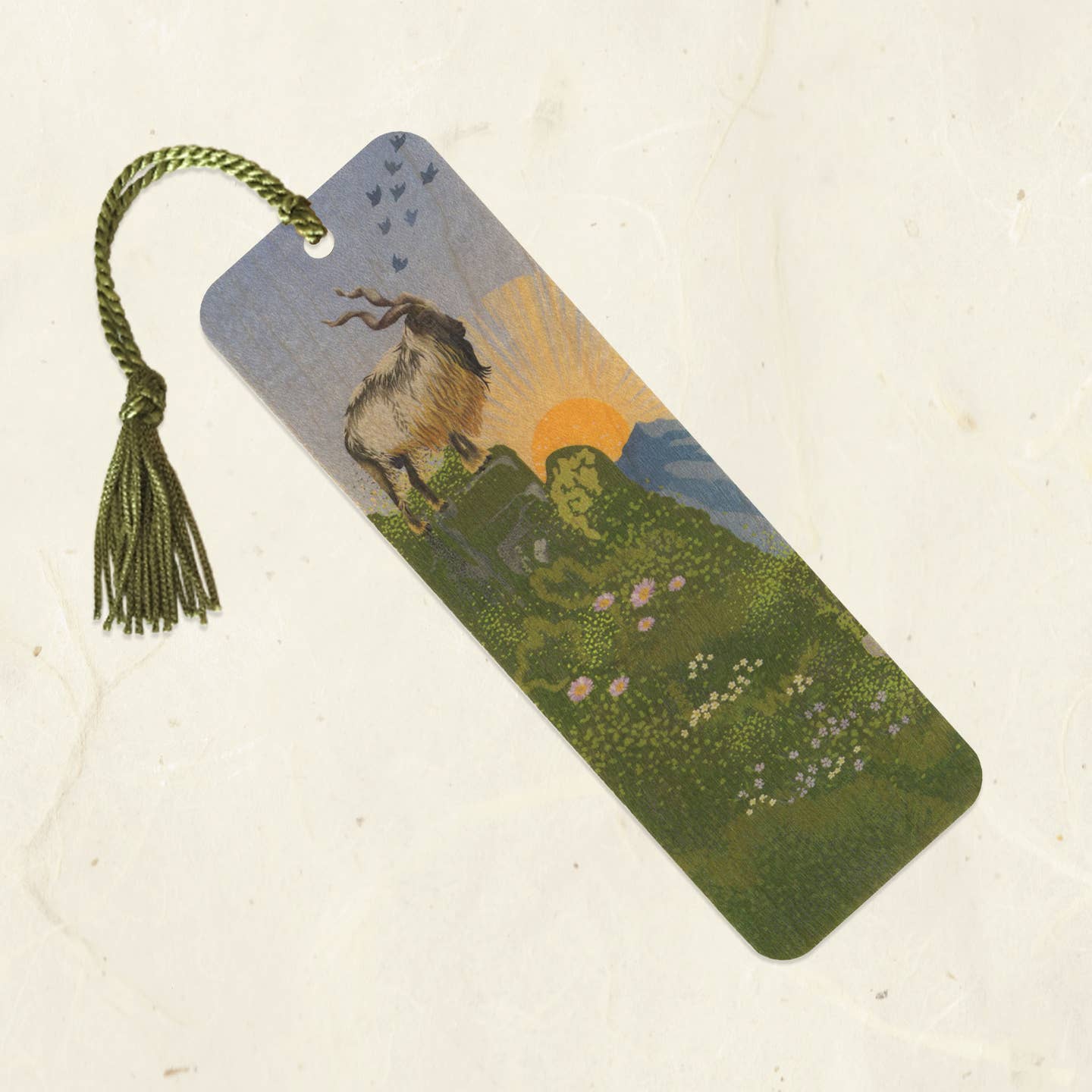 Wood Tassel Bookmark