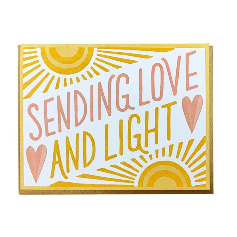 Sending Love and Light Rays Card
